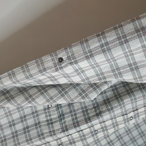 Patagonia Plaid Snap Closure Nylon Longsleeve Dress Shirt Size Large Textured - Picture 7 of 12